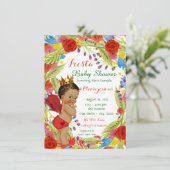Mexicaans feest baby shower kaart (Staand voorkant)