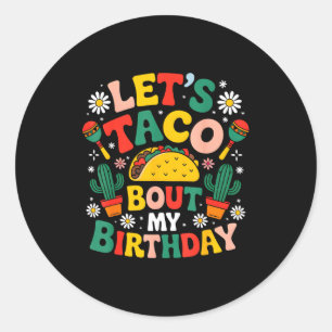 Mexicaans Feest Cinco De Mayo Laat Taco Over Mijn Ronde Sticker