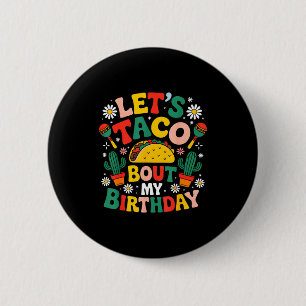 Mexicaans Feest Cinco De Mayo Laat Taco Zien Over  Ronde Button 5,7 Cm