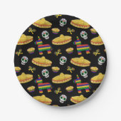 Mexicaans Feest & Dia de los Muertos Papieren Bord (Voorkant)