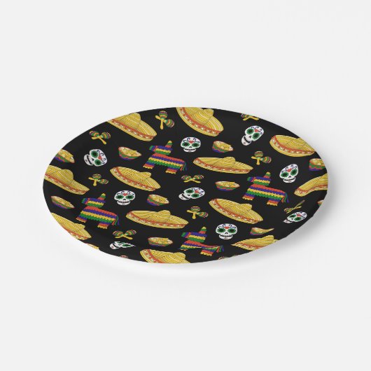 Mexicaans Feest & Día de Muertos Papieren Borden Papieren Bordje (Gekanteld)
