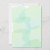 Mexicaans feest groene Bruidsdouche Kaart (Achterkant)