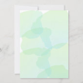 Mexicaans feest groene Bruidsdouche Kaart (Achterkant)