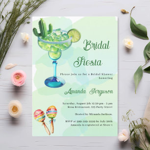 Mexicaans feest groene Bruidsdouche Kaart