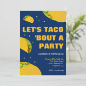 Mexicaans Feest | Laten we Taco 'Bout een Verjaard Kaart (Staand voorkant)