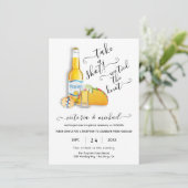 Mexicaans Feest neem een shot Huwelijksreceptie Kaart (Staand voorkant)