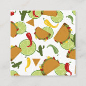 Mexicaans feest taco 'bout boeken voor baby informatiekaartje (Achterkant)