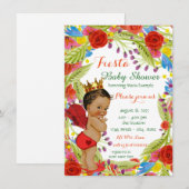 Mexicaans feestje baby shower kaart (Voorkant / Achterkant)