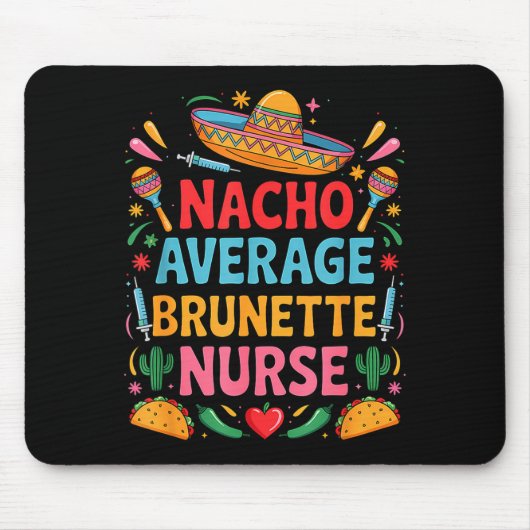 Mexicaans feestje cinco de mayo nacho gemiddelde b muismat (Voorkant)