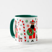 Mexicaans Feliz Navidad Kerstman Mok (Voorkant links)