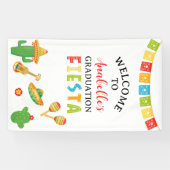 Mexicaans Fiesta Afstudeerfeest Welkom Spandoek (Horizontaal)