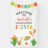 Mexicaans Fiesta Afstudeerfeest Welkom Spandoek (Verticaal)
