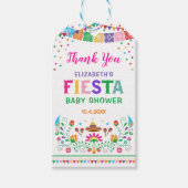 Mexicaans Fiesta Baby shower Bruidsfeestgunsten Cadeaulabel (Voorkant)
