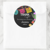 Mexicaans fiesta baby shower dank je wel ronde sti sticker (Tas)