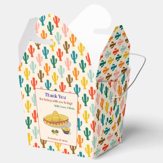Mexicaans Fiesta Bedank Geschenk Bedankdoosjes (Geopend)