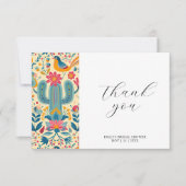 Mexicaans Fiesta Bloem Bruidsmeisjesfeest  Bedankkaart (Voorkant)