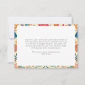 Mexicaans Fiesta Bloem Bruidsmeisjesfeest  Bedankkaart (Achterkant)