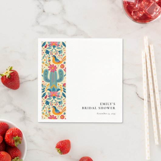Mexicaans Fiesta Bloem Bruidsmeisjesfeest Servet (Insitu)