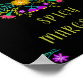 Mexicaans Fiesta Bloem Signature Cocktail Bar Bord Poster (Hoek)