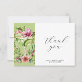 Mexicaans Fiesta Bloemen Vrijgezellenfeest Bedankkaart (Voorkant)