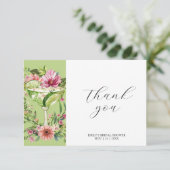 Mexicaans Fiesta Bloemen Vrijgezellenfeest Bedankkaart (Staand voorkant)