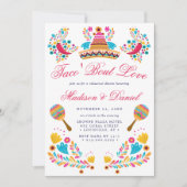 Mexicaans Fiesta Bloemenshoed Proefdinermaal Kaart (Voorkant)