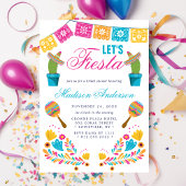 Mexicaans Fiesta Bloemige Cactus Bruiloftsborrel Kaart
