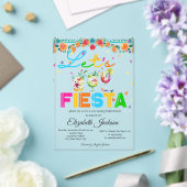 Mexicaans Fiesta Bruiloftsfeest Acryl Uitnodigingen (Insitu (Huwelijk))