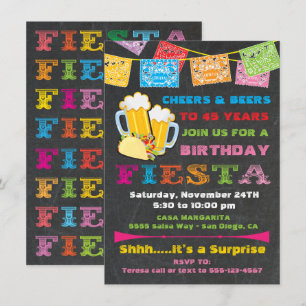 Mexicaans Fiesta Cheers en Biers Verjaardag Kaart