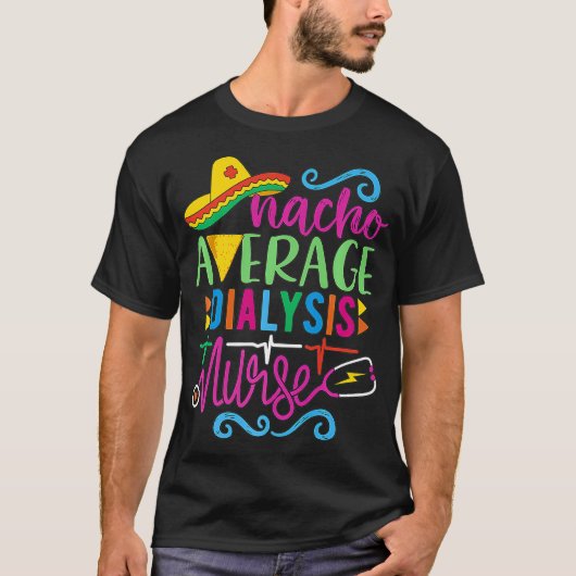 Mexicaans Fiesta Cinco de Mayo RN Nacho Gemiddelde T-shirt (Voorkant)