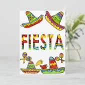 Mexicaans Fiesta Cinco de Mayo Uitnodigingen (Staand voorkant)