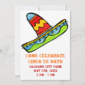 Mexicaans Fiesta Cinco de Mayo Uitnodigingen (Achterkant)