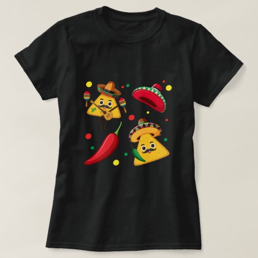 Mexicaans Fiesta Dames T-Shirt (Design voorkant)