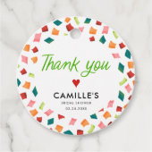 Mexicaans Fiesta Dank je Favoriet Label (Voorkant)