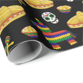 Mexicaans Fiesta & Día de Muertos Inpakpapier (Rol Hoek)