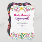 Mexicaans FIESTA ELKE GEBEURTENIS Uitnodiging Volk (Voorkant / Achterkant)