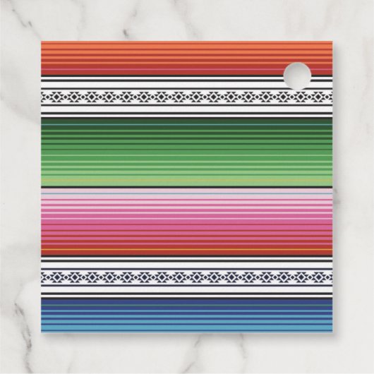Mexicaans Fiesta Favor Label (Achterkant)