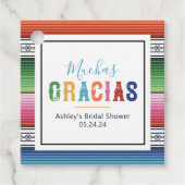 Mexicaans Fiesta Favor Label (Voorkant)