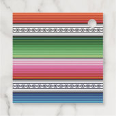 Mexicaans Fiesta Favor Tag Bedankjes Labels (Achterkant)