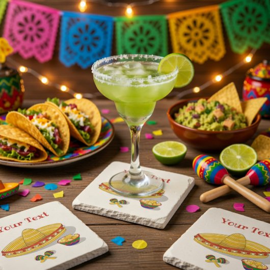 Mexicaans Fiesta-feestje Stenen Onderzetter