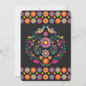 Mexicaans Fiesta Flowers Couples Shower Verloving Kaart (Achterkant)