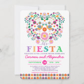 Mexicaans Fiesta Flowers Couples Shower Verloving Kaart (Voorkant)