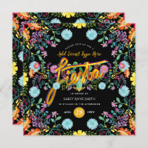 Mexicaans Fiesta Folk Bloemen Lama Goud ELKE GEBEU