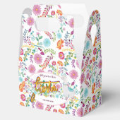 Mexicaans Fiesta Folk Bloemen lama Persoonlijk Bedankdoosjes (Geopend)