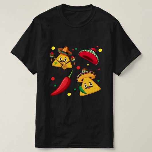 Mexicaans Fiesta Heren T-Shirt (Design voorkant)