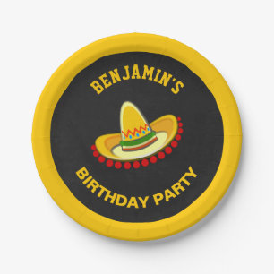 Mexicaans Fiesta Hoedje Verjaardagsfeestje Papieren Bordje