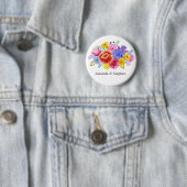 Mexicaans Fiesta Huwelijk Ronde Button 5,7 Cm (In situ)