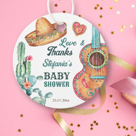 Mexicaans fiesta kleine muchacho-baby shower bedankjes labels