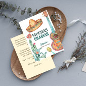 Mexicaans fiesta kleine muchacho-baby shower bedankkaart