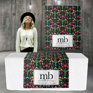 Mexicaans Fiesta Logo Zakelijke Tafel Runner Banne Wandkleed